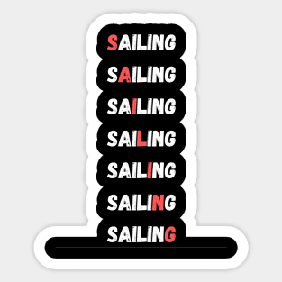 Sailing shirt/gift Sticker